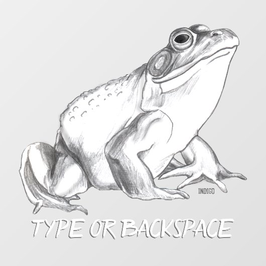 Kikker Decal Custom Bullfrog Art Window Decals (Vel)