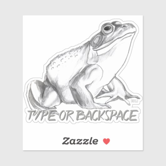 Kikker Decal Custom Bullfrog Art Window Decals Sticker (Vel)