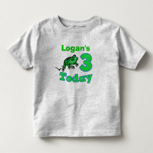 Kikker Derde Verjaardag Jongen Shirt