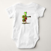 Kikker die gitaar speelt baby romper (Achterkant)