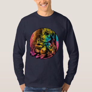 Kikker die gitaar speelt - Cottagecore esthetische T-shirt