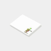 Kikker die gitaar speelt Grappige Post-it® Notitie Notes (Schuin)