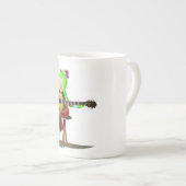 Kikker die gitaar speelt porselein kop (Voorkant rechts)