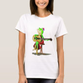 Kikker die gitaar T-Shirt Fun speelt (Voorkant)