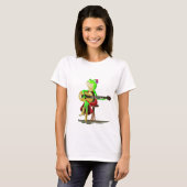 Kikker die gitaar T-Shirt Fun speelt (Voorkant volledig)