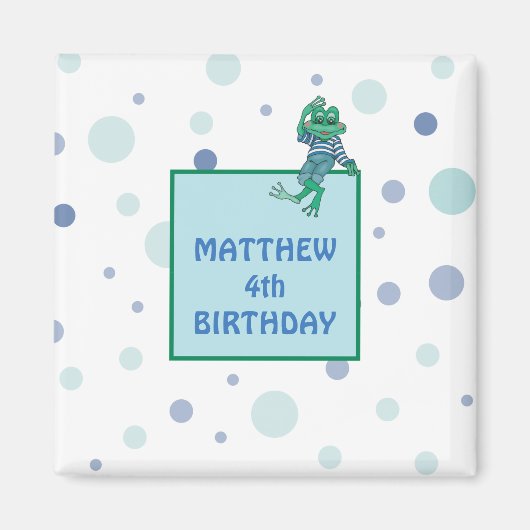 Kikker die Jeans draagt Magneet (Voorkant)