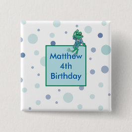 Kikker die Jeans draagt Vierkante Button 5,1 Cm