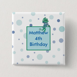 Kikker die Jeans draagt Vierkante Button 5,1 Cm