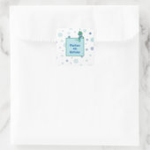 Kikker die Jeans draagt Vierkante Sticker (Tas)