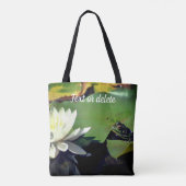 Kikker die Lotus Flower Personalized Tote Bag (Achterkant)