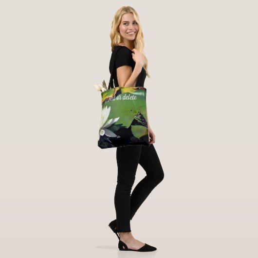 Kikker die Lotus Flower Personalized Tote Bag (Op model)