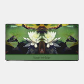 Kikker die water Lily Lotus Flower Personalized Bureaumat (Voorkant)