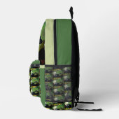 Kikker die water Lily op maat toedient Bedrukte Rugzak (Rechts)