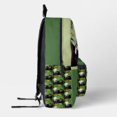 Kikker die water Lily op maat toedient Bedrukte Rugzak (Links)