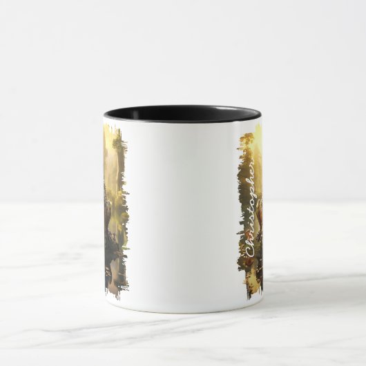 Kikker door Morning Pond Reflection Mok (Midden)