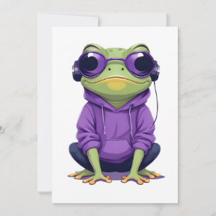 Kikker Dragen Hoodie Grappig Cool Dier karakter Kaart