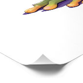 Kikker Dragen Hoodie Grappig Cool Dier karakter Perfect Poster (Hoek)