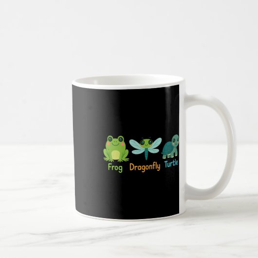 Kikker Dragonfly Turtle Subtle Koffiemok (Rechts)