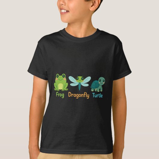 Kikker Dragonfly Turtle Subtle T-shirt (Voorkant)