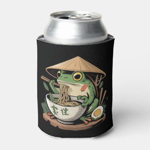 Kikker eet Ramen Kawaii Neko Japanse Noedels  Blikjeskoeler