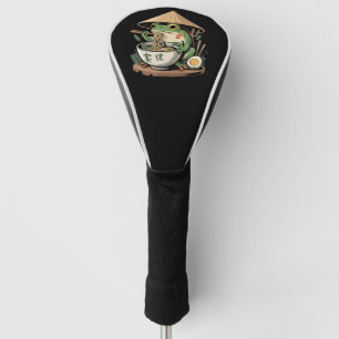 Kikker eet Ramen Kawaii Neko Japanse Noedels  Golfheadcover