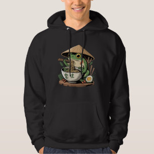 Kikker eet Ramen Kawaii Neko Japanse Noedels  Hoodie