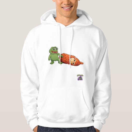 kikker en aap hoodie (Voorkant)