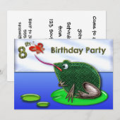 Kikker en beug in de vijfde verjaardag van de beva kaart (Voorkant / Achterkant)