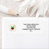 Kikker en Fireworks Design Return Address Label (Insitu)