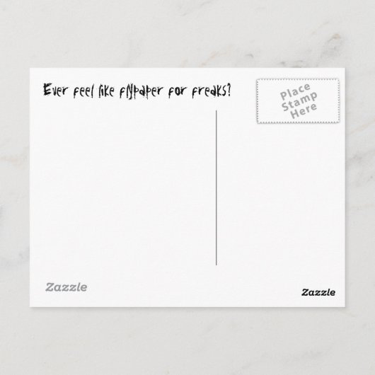 Kikker en Flypaper Briefkaart (Achterkant)