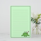 Kikker- en foliewerk briefpapier (Staand voorkant)