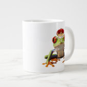 Kikker en kroon grote koffiekop (Voorkant rechts)