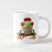 Kikker en kroon grote koffiekop (Rechts)