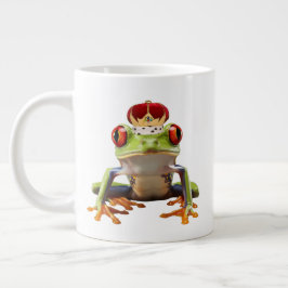 Kikker en kroon grote koffiekop