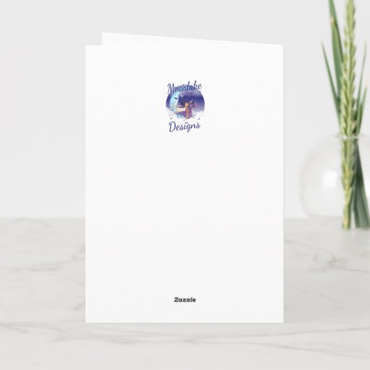 Kikker en lekkere verjaardagstaart met Spelen op W Bedankkaart (Achterkant)