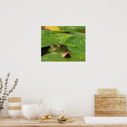 Kikker en Lily Pads Poster (Keuken)