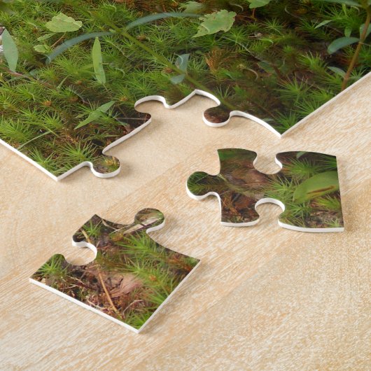 Kikker en logge compacte puzzel legpuzzel (Zijkant)