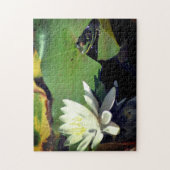 Kikker en Lotus Water Lelie Bloem Legpuzzel (Verticaal)