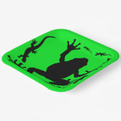 Kikker en luiers papieren bordje (Gebogen)