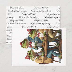 Kikker en pad: We moeten stoppen met eten... Kaart