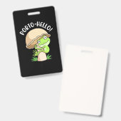 Kikker En Paddenstoel Badge (Voor- en achterkant)