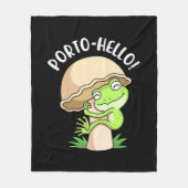 Kikker en paddenstoel fleece deken (Voorkant)