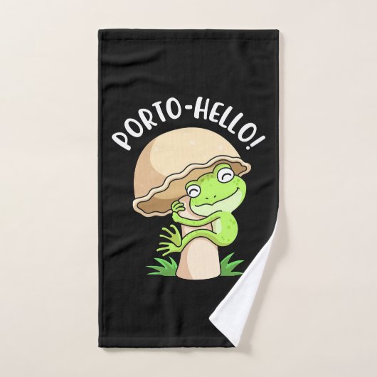 Kikker en paddenstoel handdoek (Handdoek)