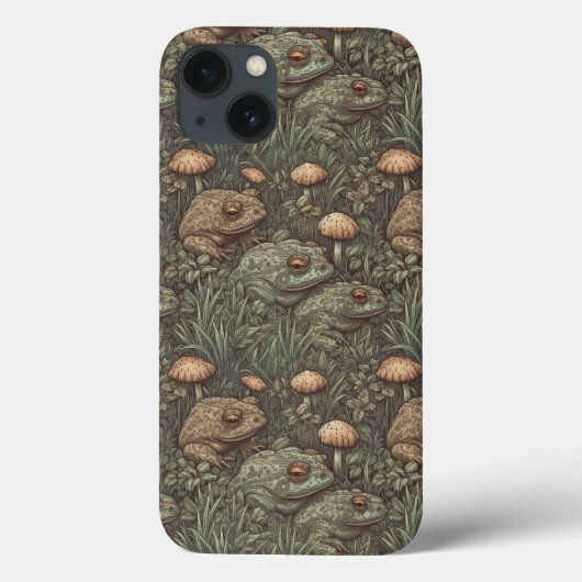 Kikker en paddenstoel iPhone/iPad-draagtas Case-Mate iPhone Case (Achterkant)