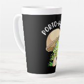 Kikker en paddenstoel latte mok (Linkerhoek)