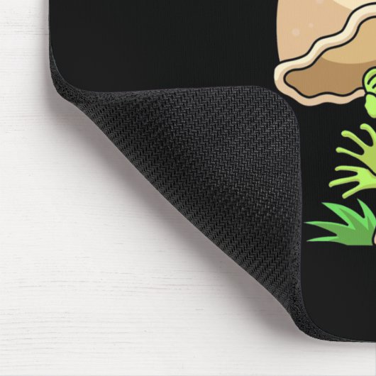 Kikker en paddenstoel muismat (Hoek)