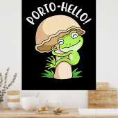 Kikker en paddenstoel poster (Keuken)