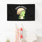 Kikker en paddenstoel spandoek (Insitu)