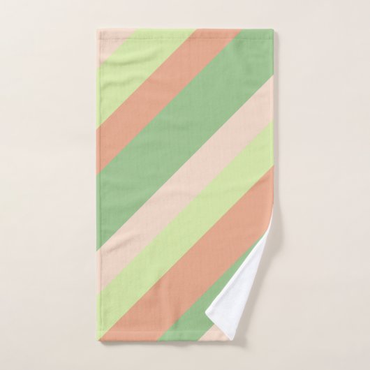 Kikker en paddenstoelen met strepen bad handdoek (Handdoek)