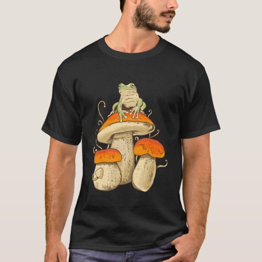 Kikker en paddenstoelen t-shirt (Voorkant)